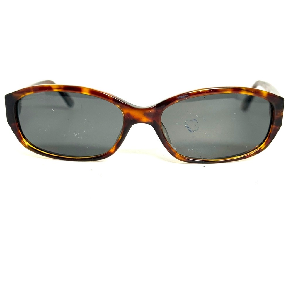 Adrienne Vittadini Tortoise Shell Oval Sunglasses AV 5008S Brown Grey Lens - Picture 1 of 7